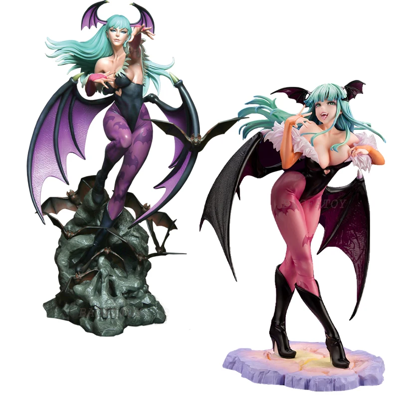

23cm Darkstalkers Bishoujo Morrigan Aensland Anime Figure Vampire Hunter Action Figure Morrigan Figure Collectible Model Toys