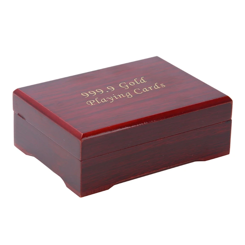 

Playing Cards Wooden Box Poker Cards Container Storage Case Vintage Gift Box 55KD