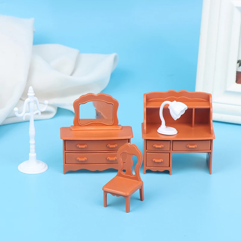 Кавайная мини-кукла мебель для спальни туалетный столик зеркало игровая модель