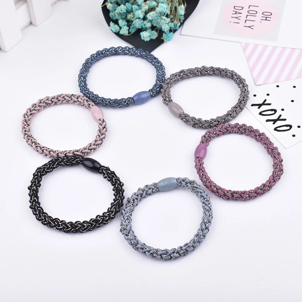 

20 Pcs Hair Accessories Woman Rope Elastic Ties Dense Stretch Band Ponytail Holders Girl Accessory