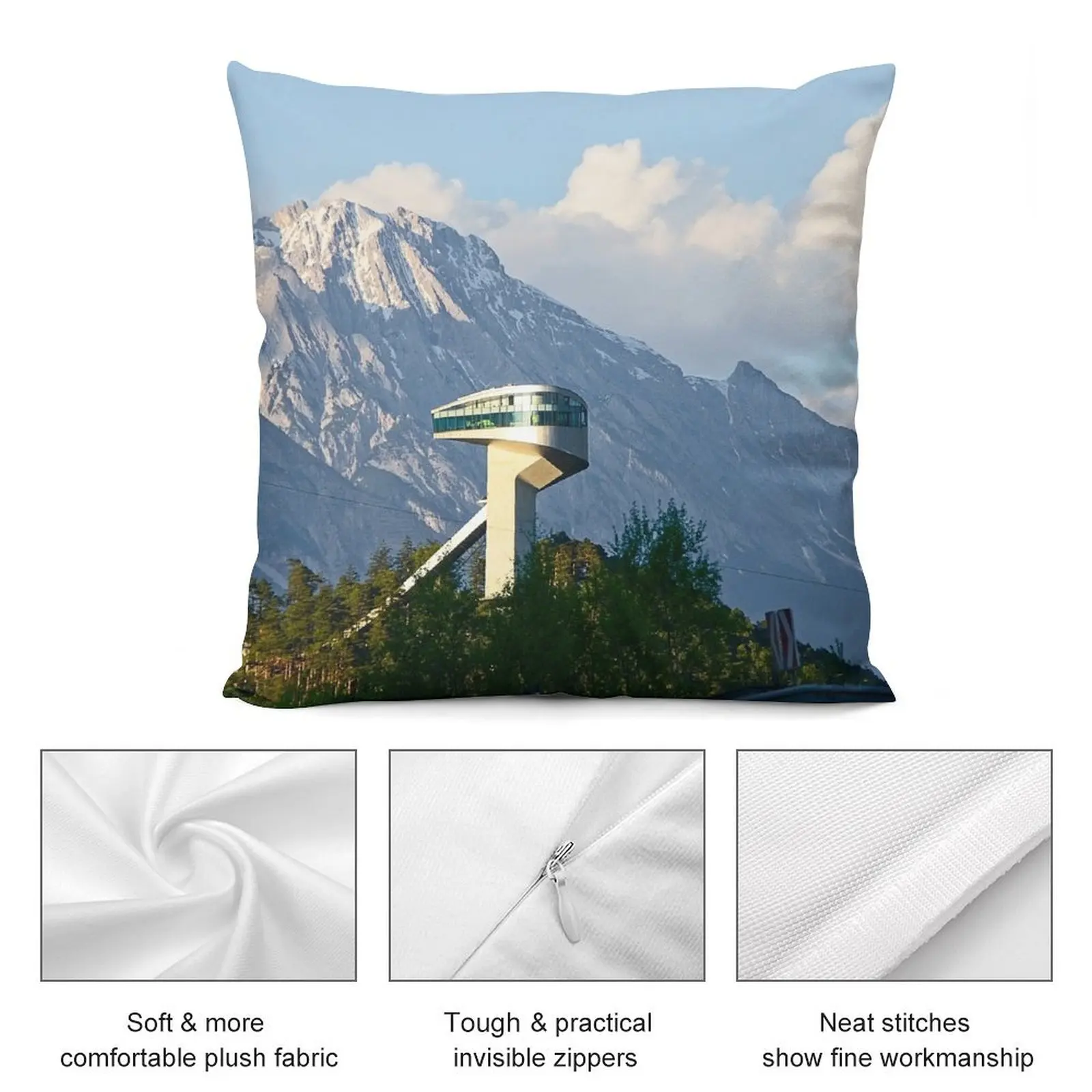 Декоративная Подушка-наволочка в стиле Скакалка-башня Инсбруке