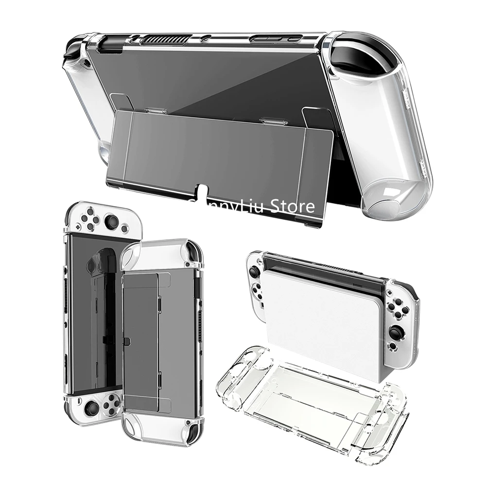 Прозрачный прозрачный защитный чехол для консоли Nintendo Switch NS oled | Электроника