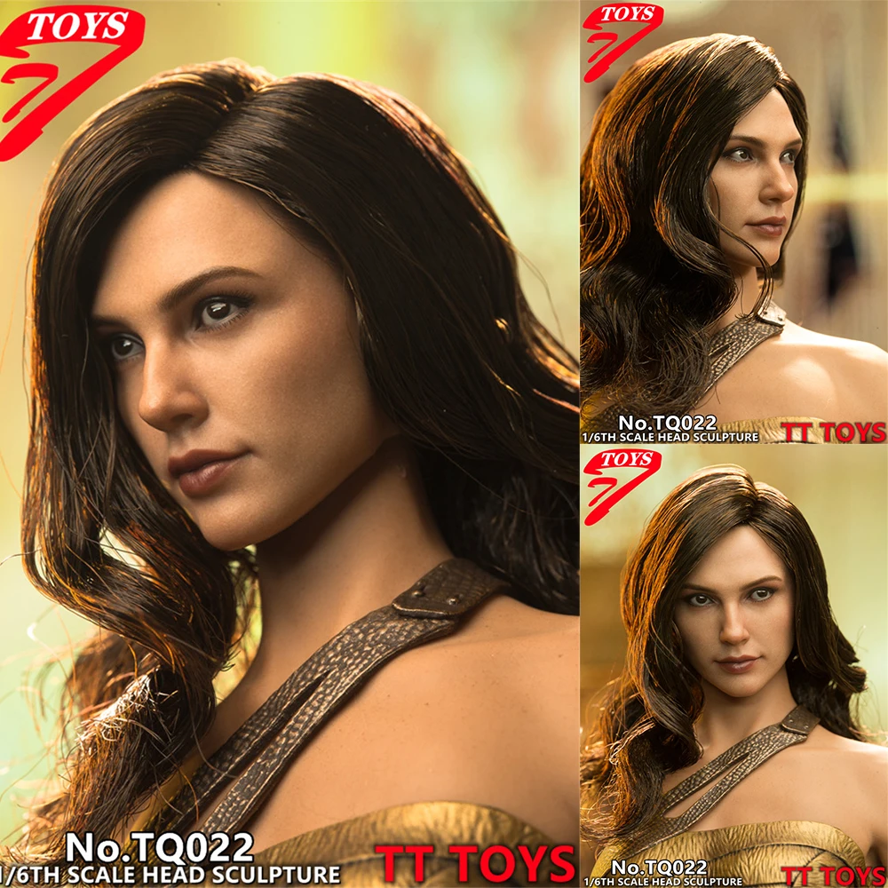 

In Stock TTTOYS TQ022 1/6 Female Soldier European and American Star Hair Transplant Head Carving Fit 12" Action Figure Body