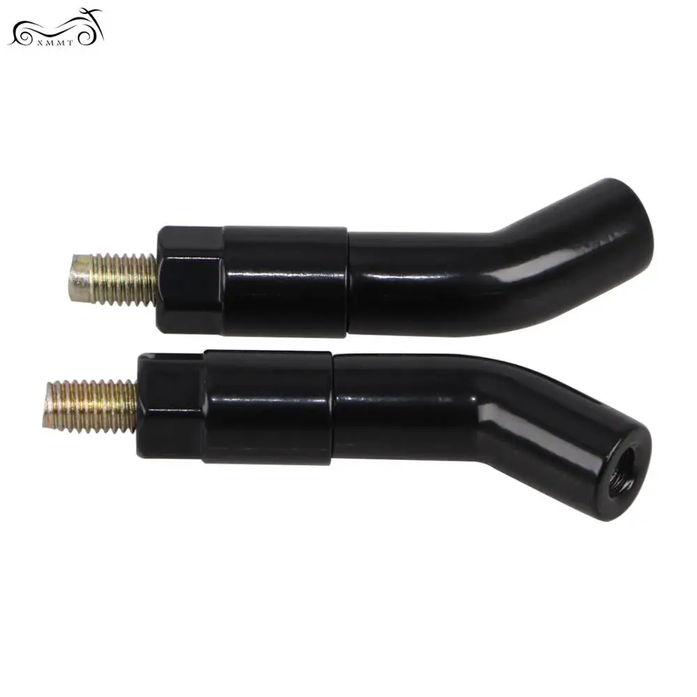 Черные удлинители стержня зеркала для мотоцикла Harley Dyna Disc Electra Tour Glide Fatboy FXS FLSTSB FXDG