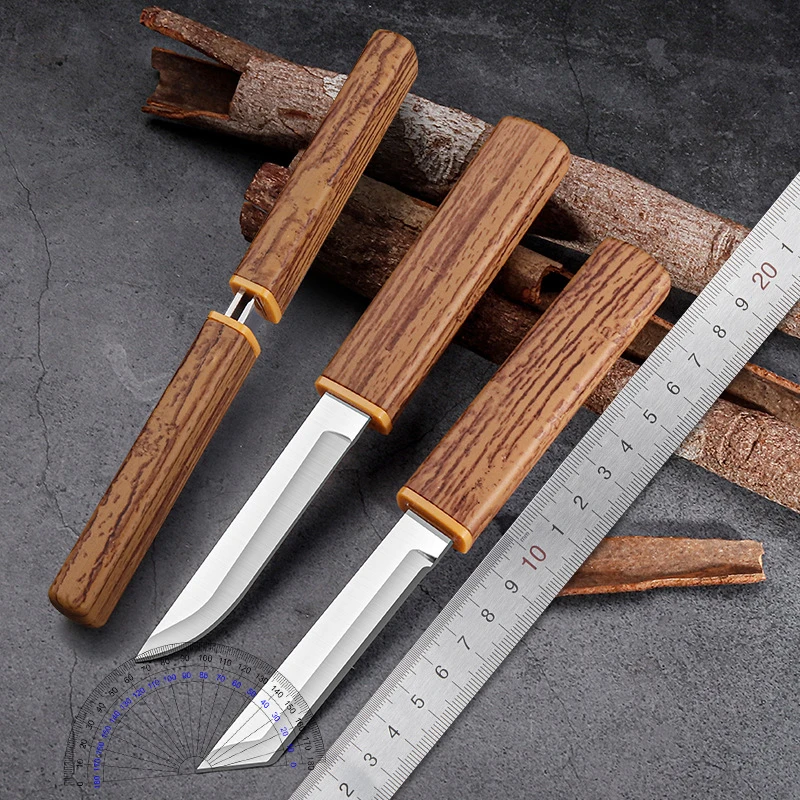 Высококачественный двойной нож из нержавеющей стали портативный с фруктами