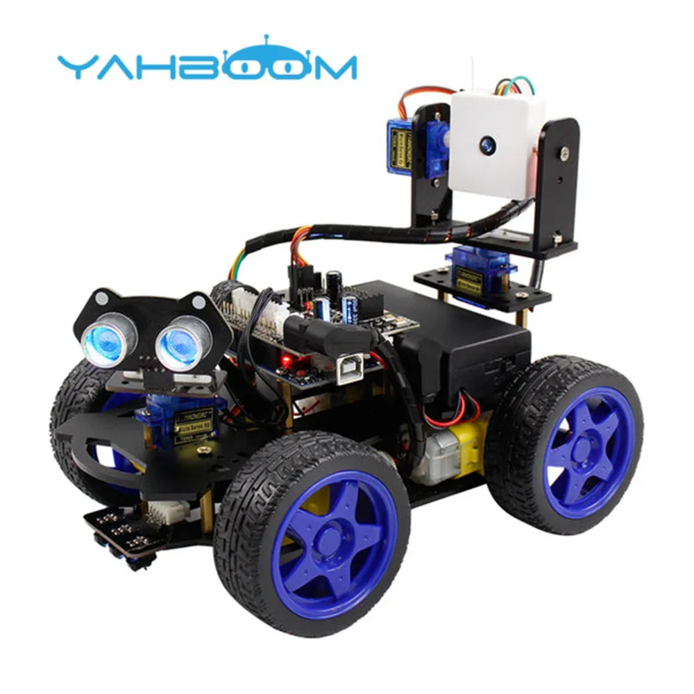 Enlarge Yahboom Roboduino Smart Coding STEM Educational Robot Car DIY ELECTRON KIT with Wifi Camera remote control toy car