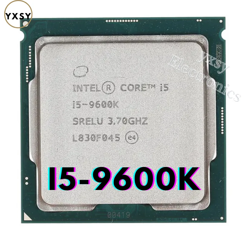 

Процессор Intel Core i5 9600K шестиядерный, LGA 1151 разъем i5 9600K десктопный процессор 3,7 ГГц 95 Вт 9 Мб