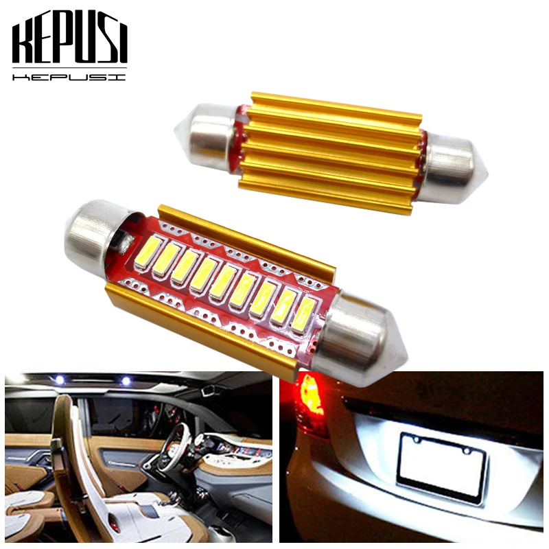 

2x31 мм 36 мм 39 мм 41 мм CANBUS Led SV8,5 264 Festoon внутренсветильник автомобиля светодиодная лампа купольная лампа освесветильник грузовика номерной знак светильник белый