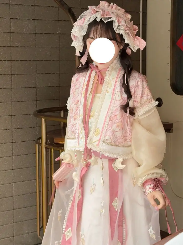 Женская юбка Ma Mian с прозрачным воротником Guimeng Hanfu на каждый день весной и летом