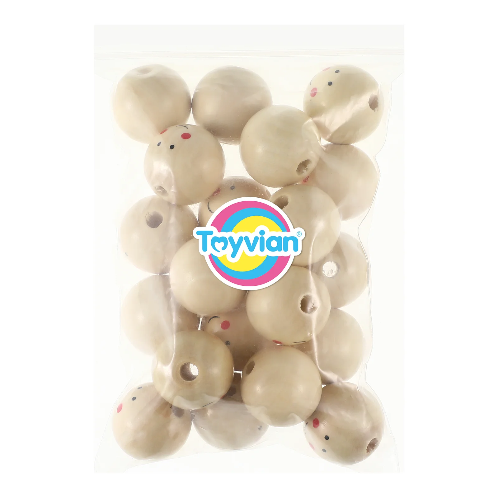 20 шт. деревянные бусины для поделок с отверстиями улыбка на лице аксессуары