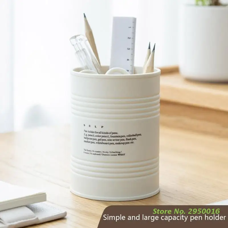 

Simple Pencil Holder Pen Cup Desk Storage Organizer Bright Color for Makeup Brush Stationery Tape Ruler Colored Pencils