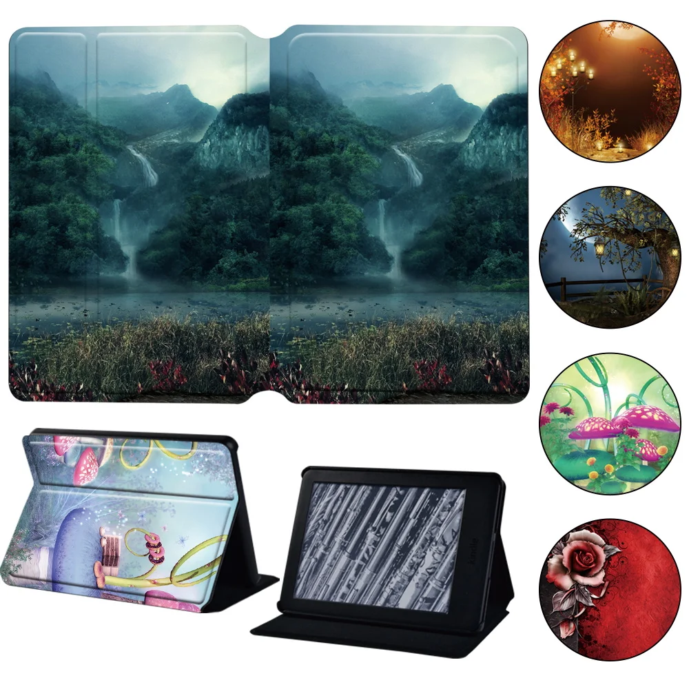 

For Kindle Paperwhite 5 11th Case Amazon Kindle Paperwhite(5th/6th/7th/10th)/Kindle (10th /8th) Inch Anti-fall Forest Series