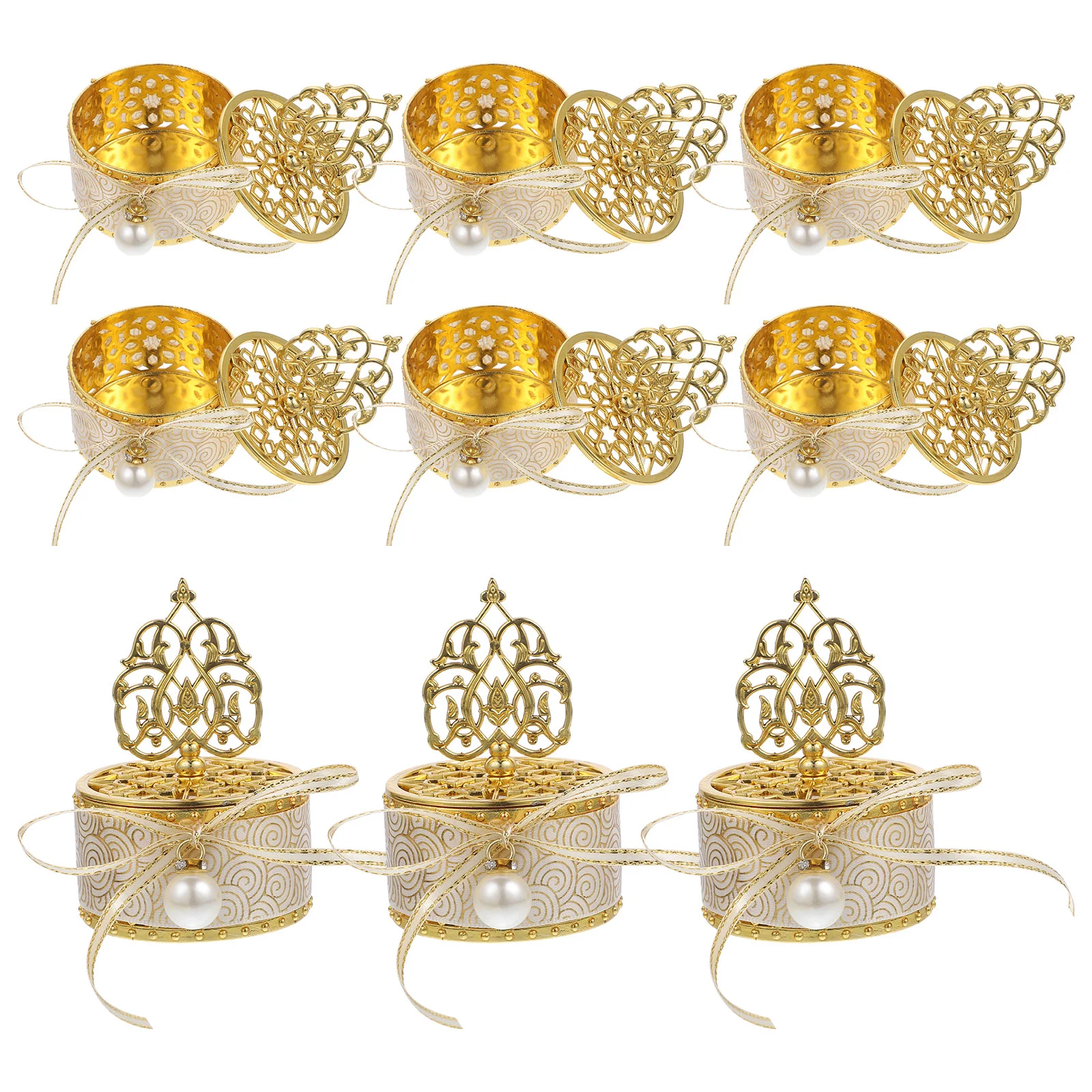 

Wedding Decorative Candy Boxes Baby Shower Containers Holders Wedding Candy Baby Full Moon Accessories Storage Candy Box