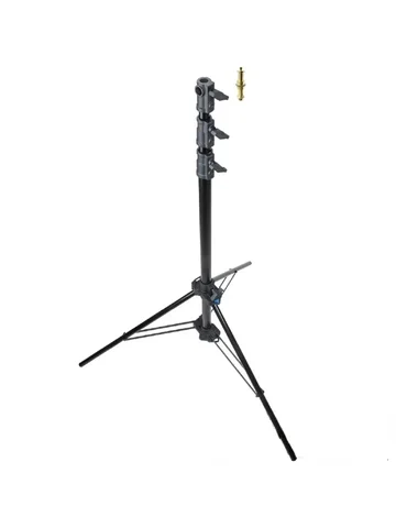 KUPO 090 Могутная подставка с защелкой, 277 см/9 футов, двойной приемник 5/8 дюйма (17,2 мм) со съемной подставкой для детской шпильки 121.