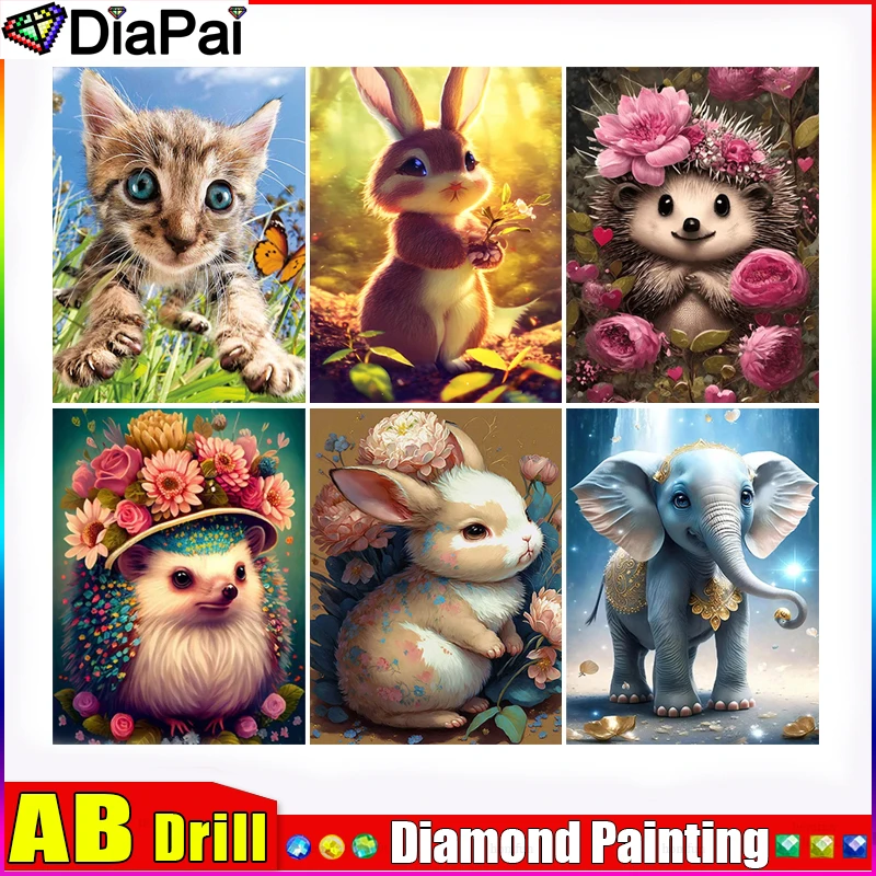 Набор для алмазной вышивки Кот Сова лошадь