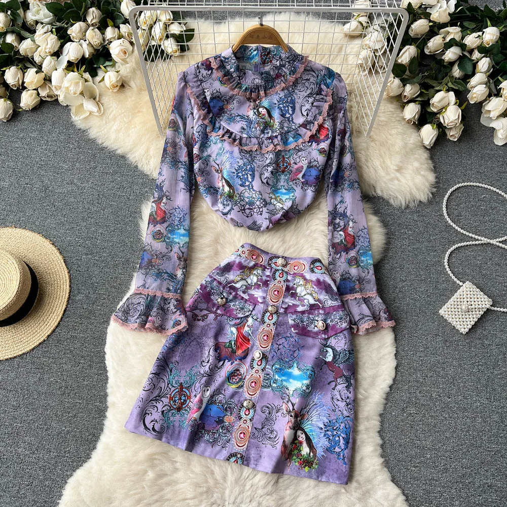 

Высококачественное женское маленькое платье, костюм, юбка, весна-осень 2022, лето, новинка, высокая талия, сумка, бедра, юбка, комплект из двух предметов