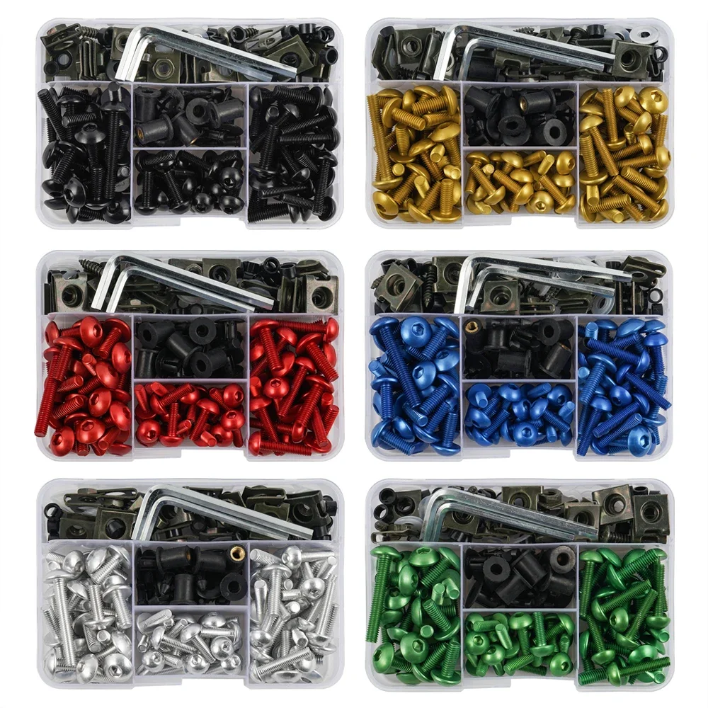 190 шт. полный болт обтекателя мотоцикла для T Max 500 2001 2007 LTZ 400 Suzuki Ducati Diavel ZX9R Honda CB200