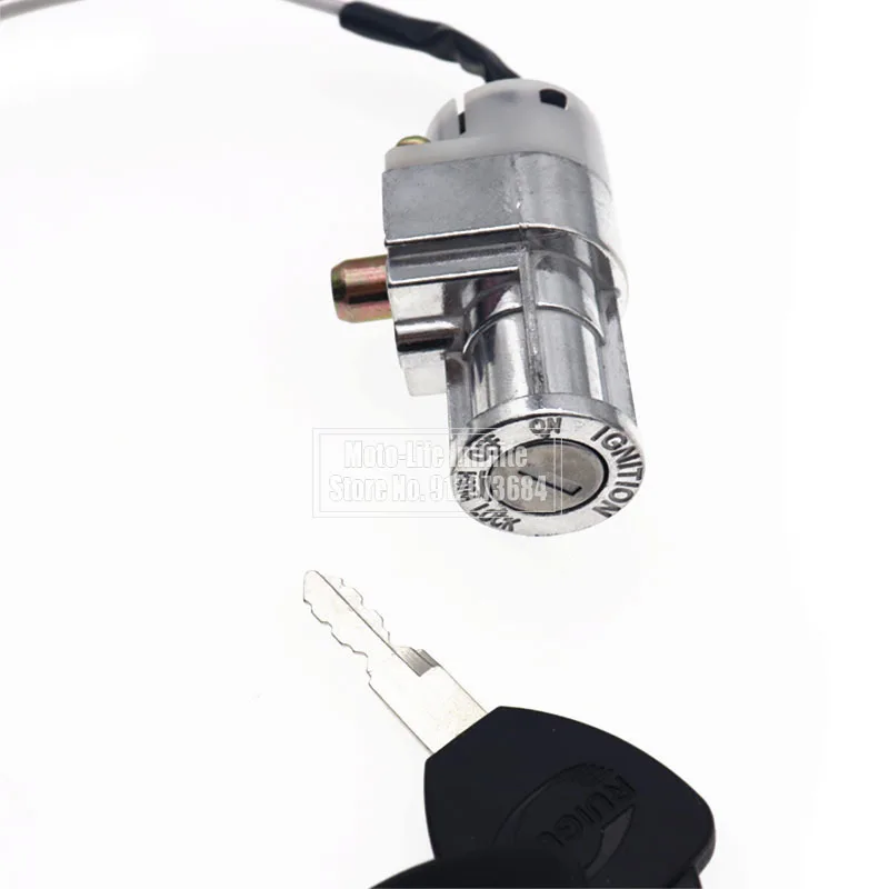 Универсальный эффективный мини-замок для аккумулятора мотоцикла с 2 ключами