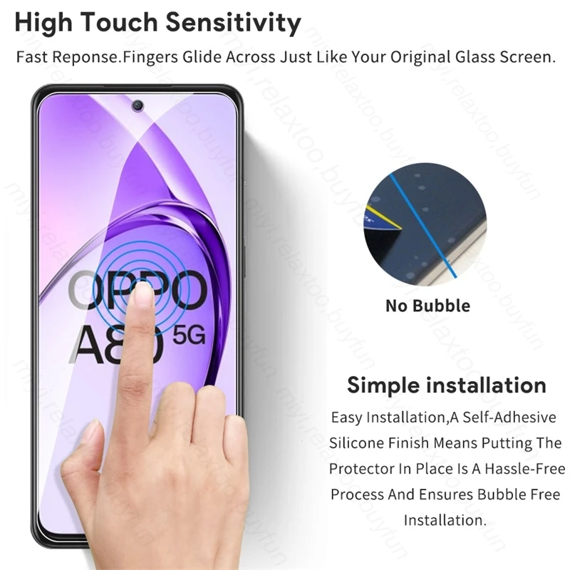 OppoA80 5G Glass 6To1 9H закаленное стекло полная защита экрана для Oppo A80 A 80 80A фотокамера из