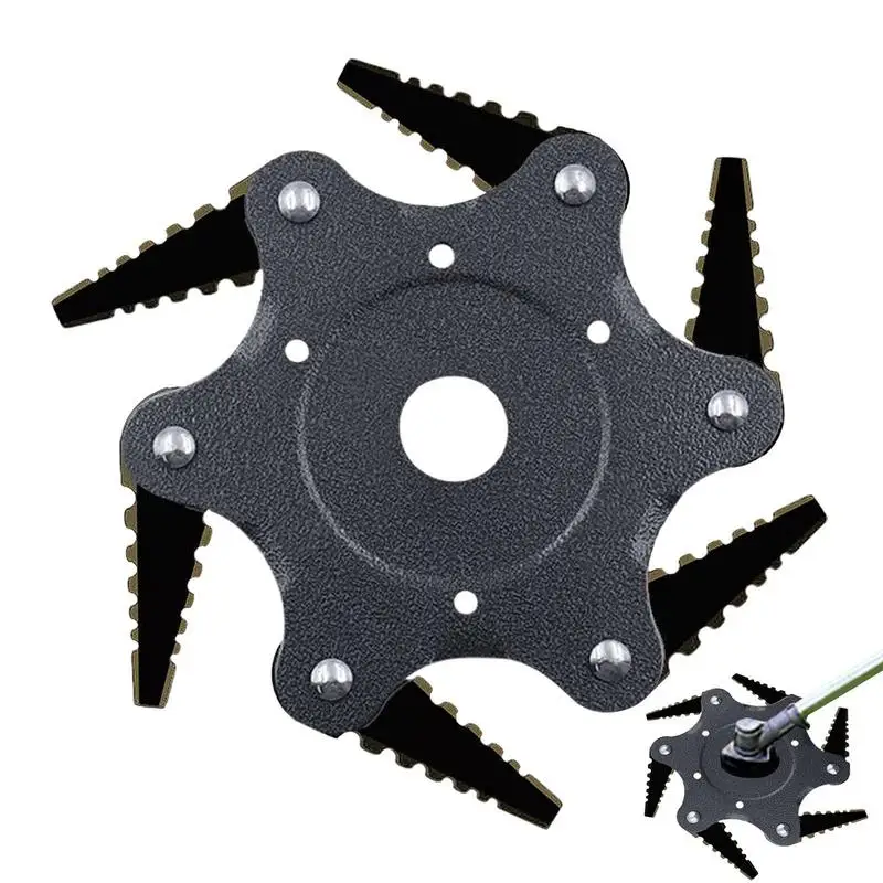 

Сменная головка для триммера, лезвие для триммера с 6 листьями, щетка из стальной проволоки, триммеры с прямым валом для сада, газона, автомобиля, двора