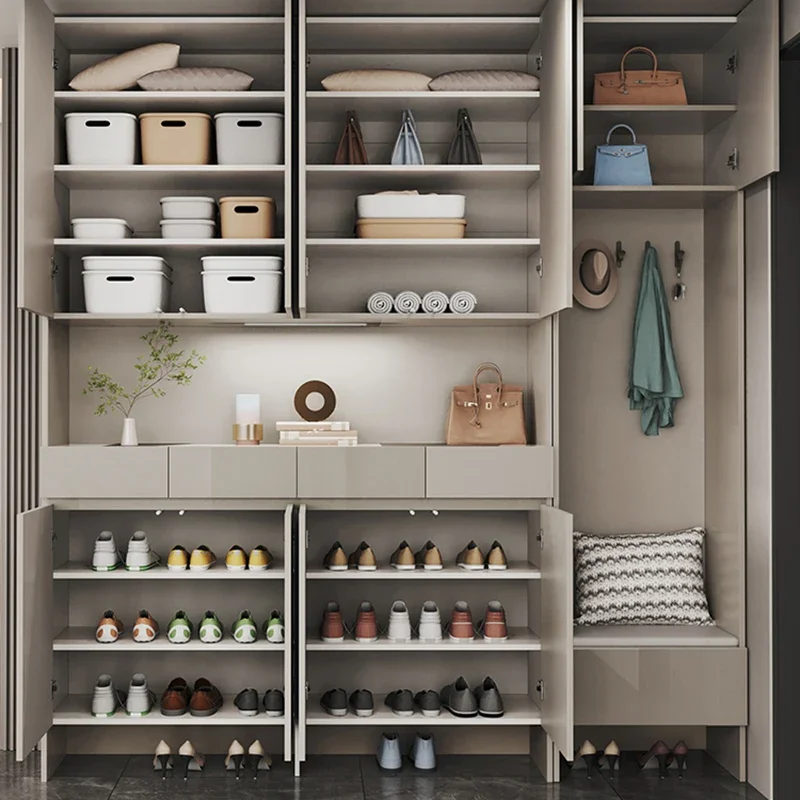 Современные шкафы для обуви органайзер шкафа держатель прихожей хранения в