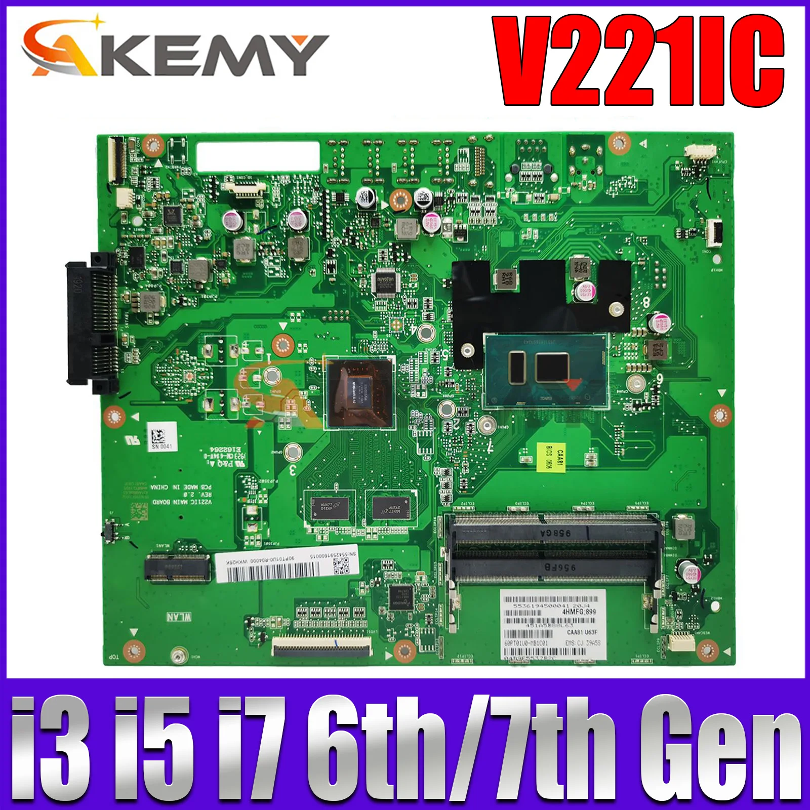 Ноутбук V221IC Материнская плата ASUS Vivo AiO V221ID V221 V221ICUK, материнская плата ноутбука с i3 i5 i7 930MX, тест основной платы ОК