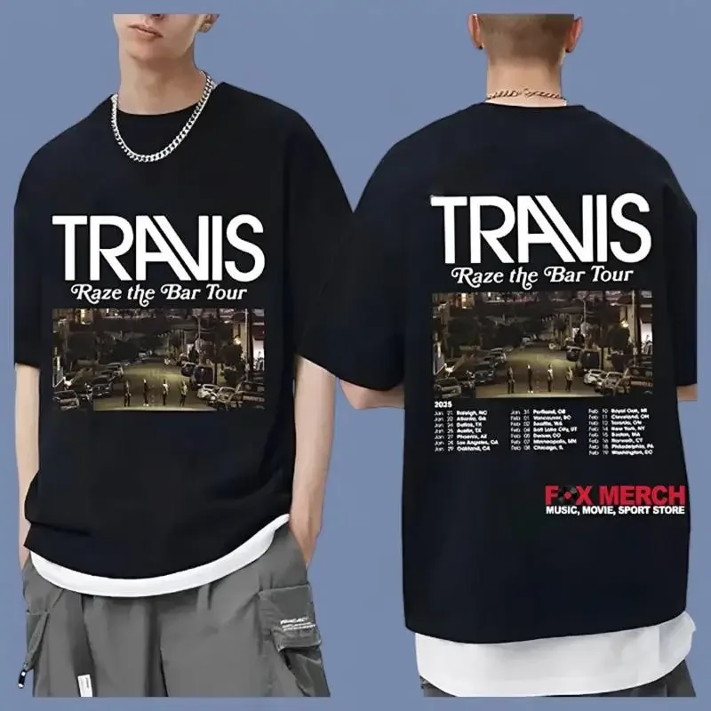 Фото Футболка с двусторонним принтом TraviS Raze The Bar Tour 2025, подарок, все размеры S-4XL №1
