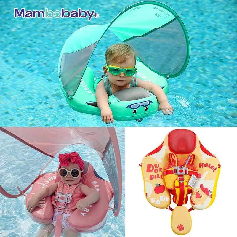 Mambobaby float VIP Dropshipping Non-Inflatable Baby Float with Canopy  Waist Swimming Chest Floater Spa Buoy Trainer Suppliers