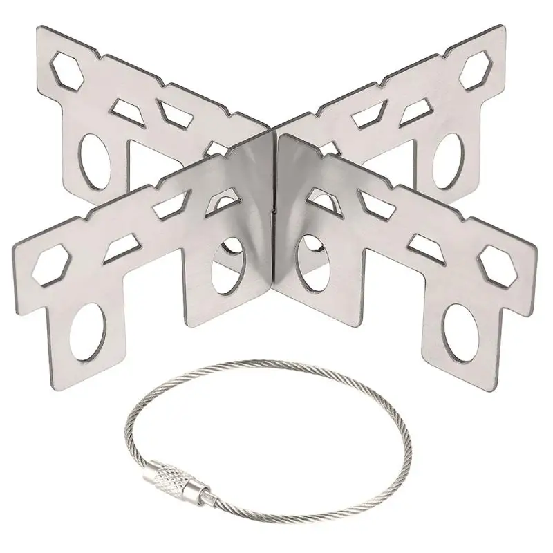 

10 Pieces Titanium Stove Rack Stand Outdoor Camping Stove Stand Support Rack Outdoor Camping Stand Support