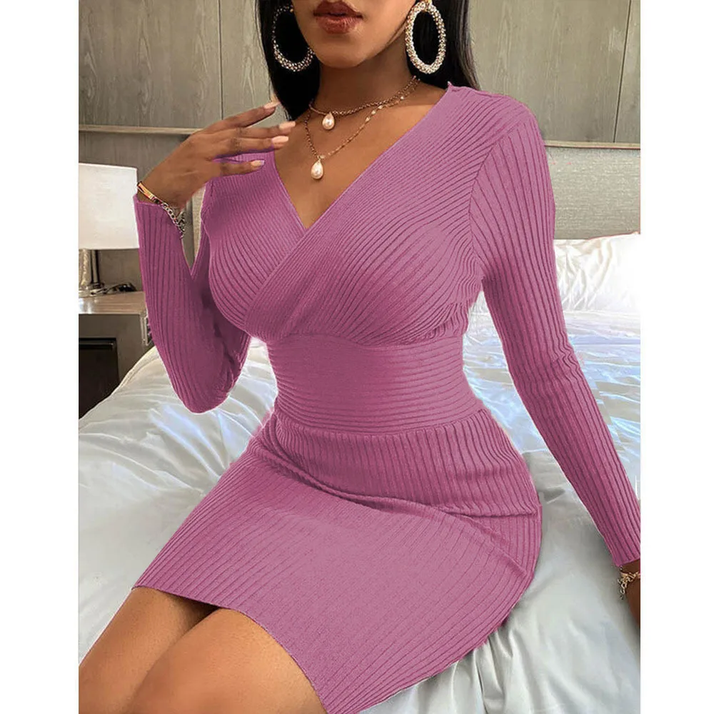 

Sexy Bandage Fashion High-end Sweet Women's Wear Spring New Print Suspender Skirt Wave Point Hollow Out Camisole Knitting Dress