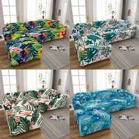 feather print sofa cover stretchable elastic sectional sofa cushion cover anti dust all inclusive home decoration sofa slipcover