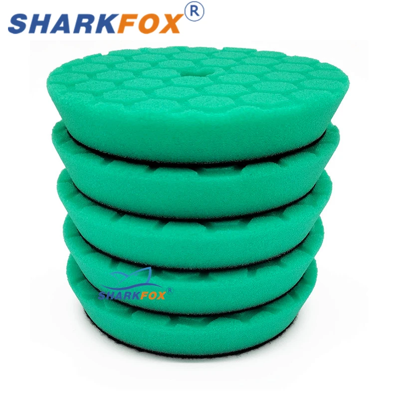 

Sharkfox 5/6-дюймовая полировальная подушечка для автомобиля, губка для полировки воском, чистая полировка, буферная дрель, полировщик колес, удаляет царапины, ремонт автомобиля