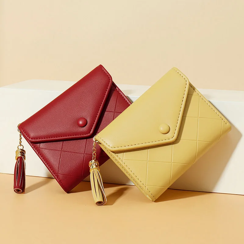

2022 Luxury Multifunction Fold Coin Wallet Women PU Leather Fashion Small Wallets Female Brand Clutch Card Bag Lady Mini Purses