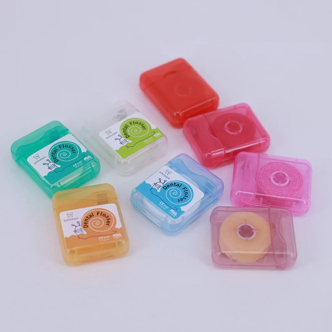 50 м/рулон зубная нить со встроенной катушкой воск нейлоновые фторопласт Macromolecule