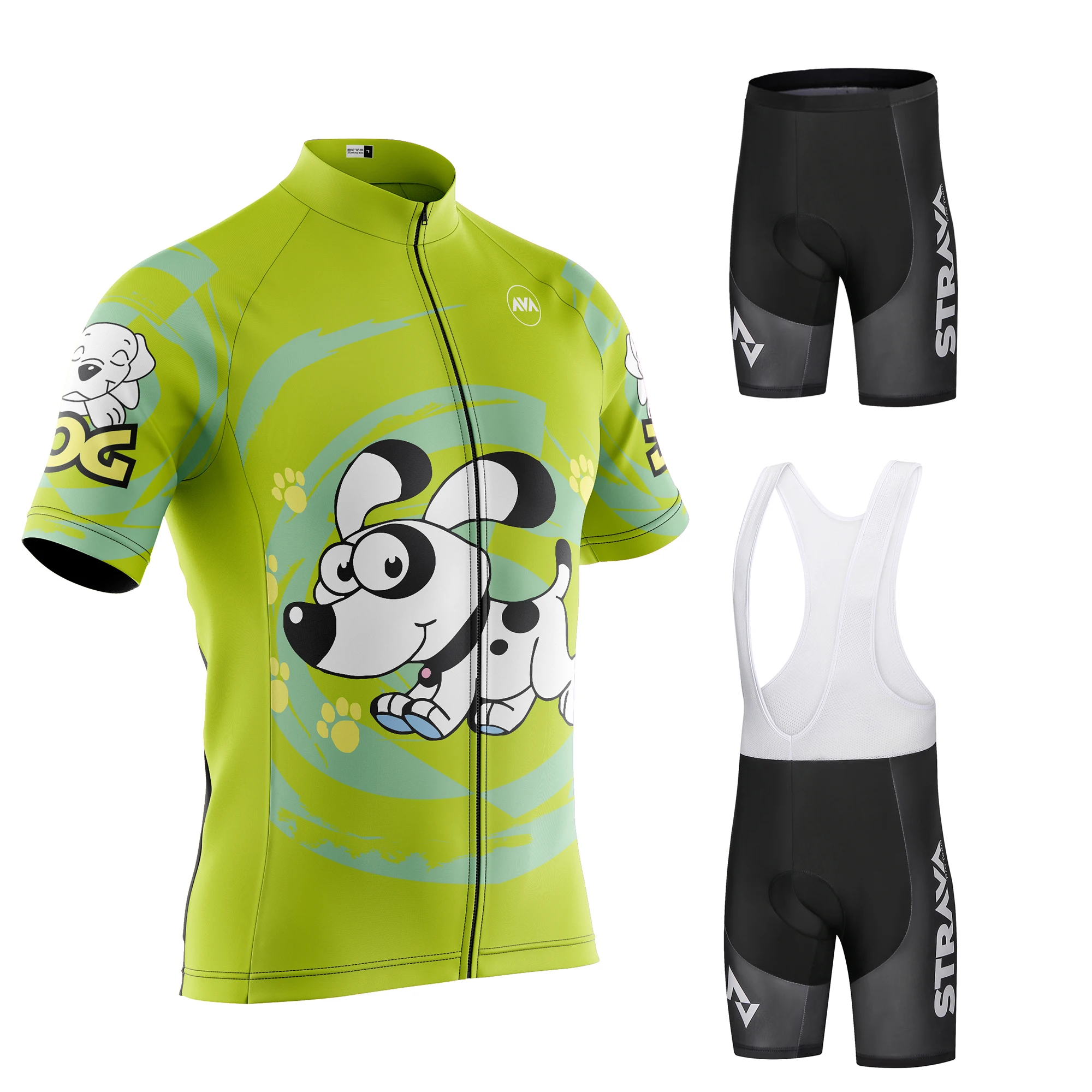 

STRAVA Pro Team Cycling Jersey Men Set Bib Shorts Set Summer Bike Jersey Bicycle Racing Uniform Clothes