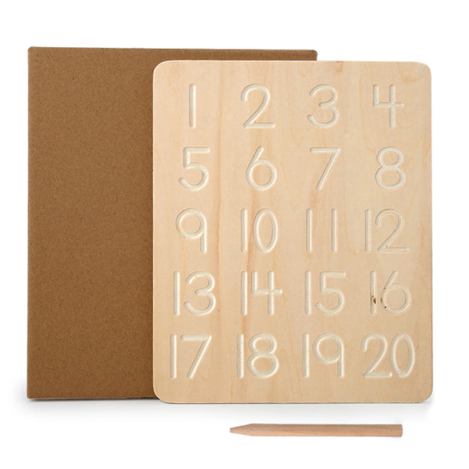 

Wood Alphabet Tracing Board Educational Toy Montessori Toys For Kids Age 3-6 Double-Sided Alphabet Tracing Idea Gift For Boy And