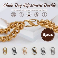 105 pcs chain adjustment buckle zinc alloy buckle clip for bag with chain to adjust length shorten buckle chain repair buttons