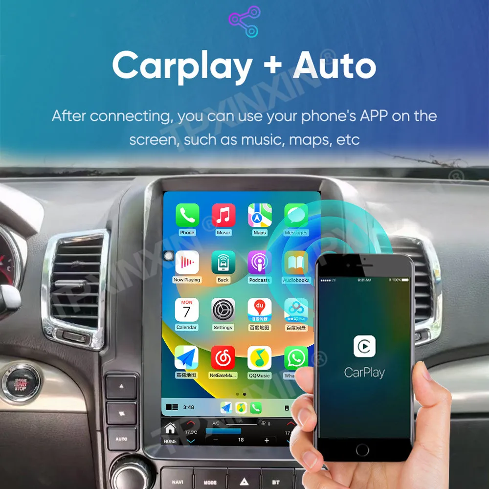 Вертикальный автомобильный мультимедийный Android для Kia Sorento 2009 2010 2011 2012