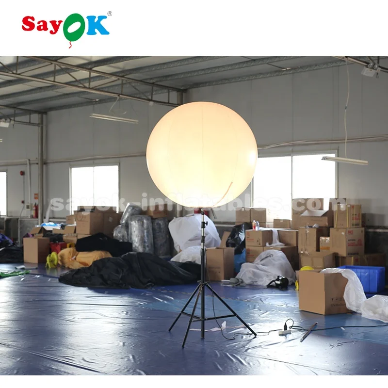 

led inflatable tripod ball / light inflatable stand balloon for advertising