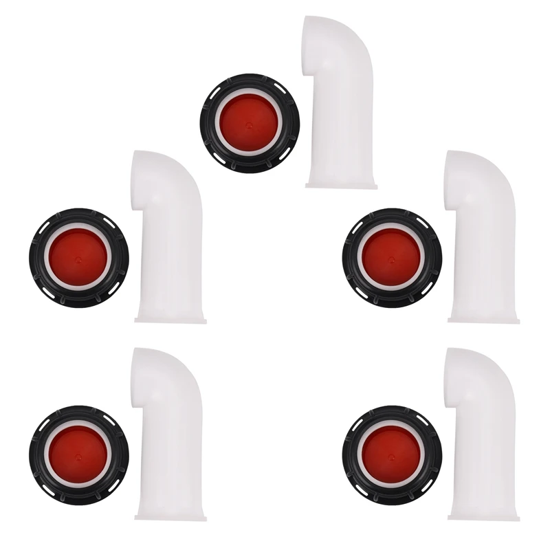 

5X Ibc Tote Tank Drain Cover Extension Spout Hose Nozzle Tap Cap Valve Female Thread