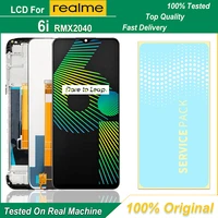 6 5 original lcd display for oppo realme 6i rmx2040 lcd screen touch digitizer assembly replaceable parts for realme 6i display