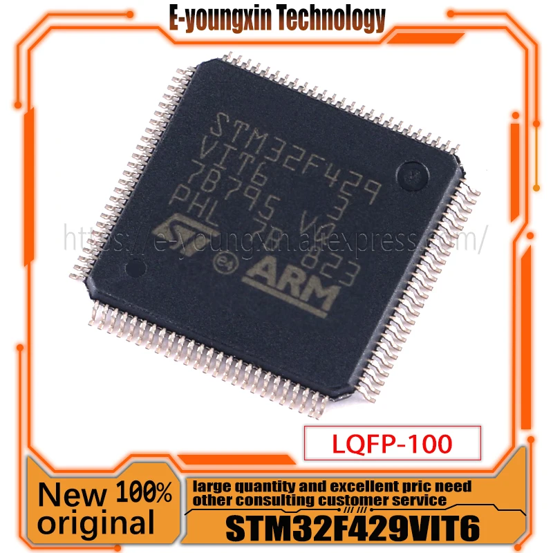 

1pcs/Lot Original new STM32F429VIT6 LQFP-100 32bit-MCU integrated circuit chip