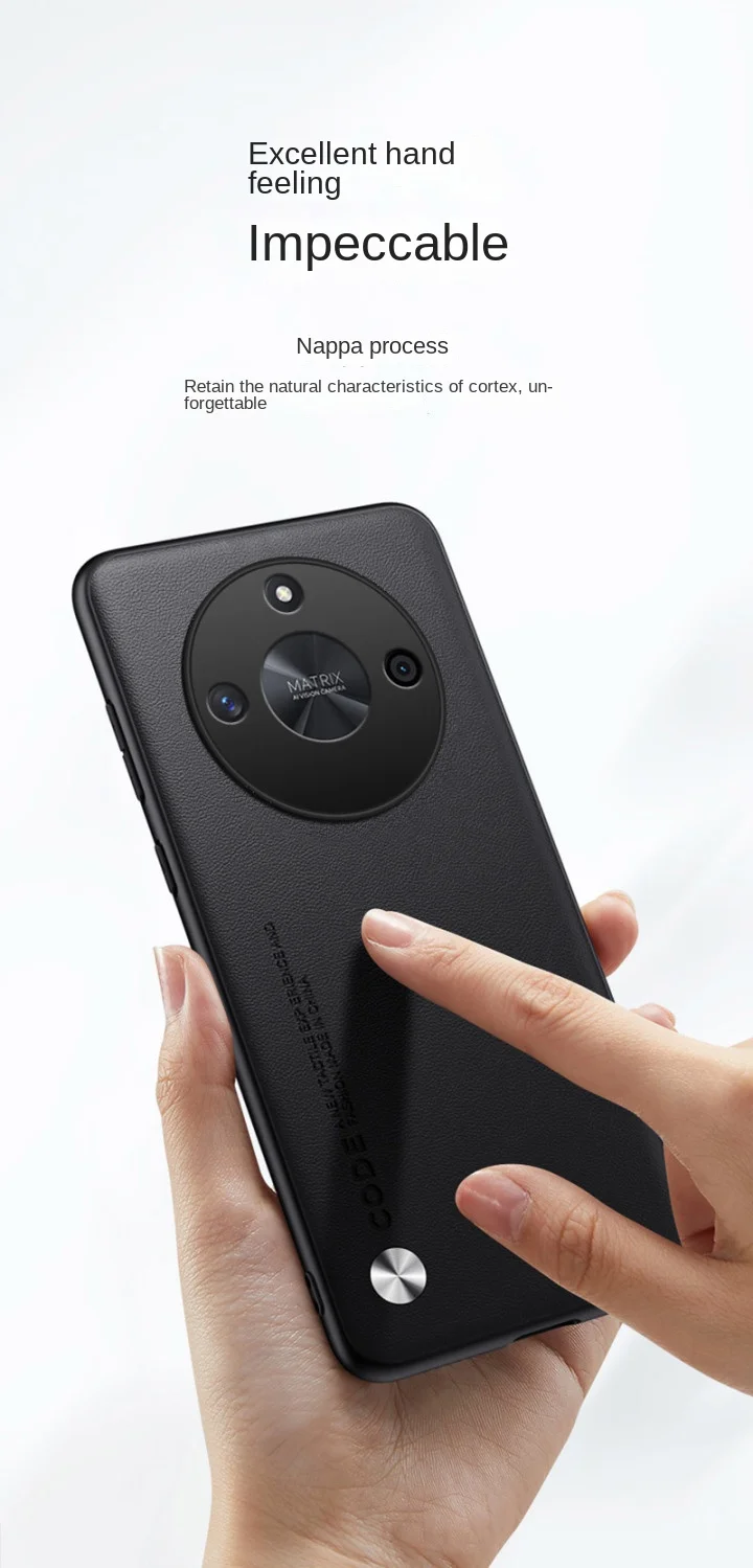 Чехол для Huawei Honor X9B X9A X8A X7A Мягкий защитный чехол из искусственной кожи с