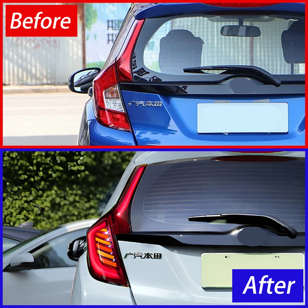 Автомобильные задние фонари в сборе для Honda Fit GK5 2014-2020 светодиодные