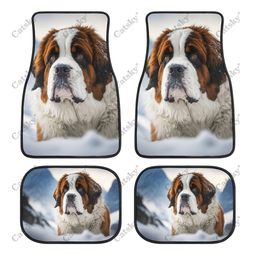 Автомобильные коврики с изображением собаки и цветочного луга автомобильные