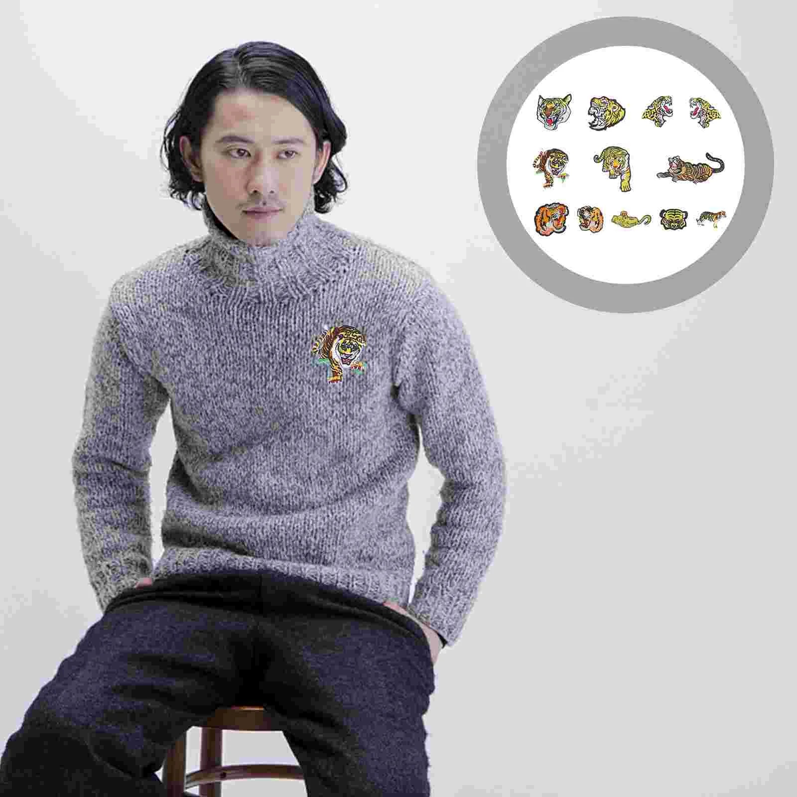 

12Pcs Adorable Clothes Patch Unique DIY Patch New Year Clothing Patch