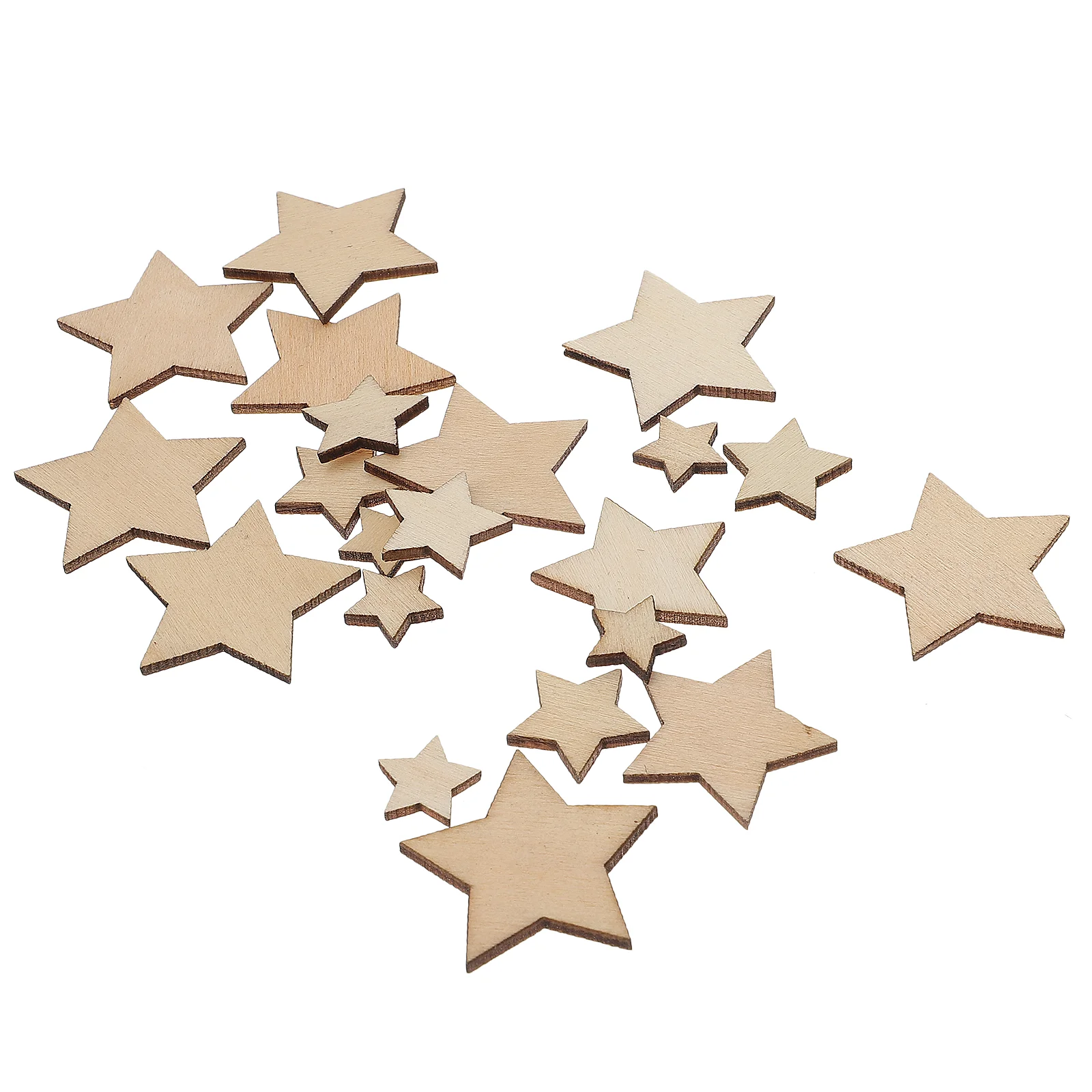 

Wooden Wood Star Cutouts Craft Ornaments Unfinished Pieces Crafts Embellishments Decorations Christmas Shapes Shape Stars Blank