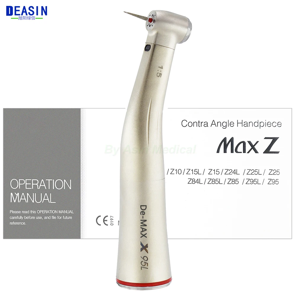 Dental handpiece 1:5 contra angle increase red handpiece for dental micromotor