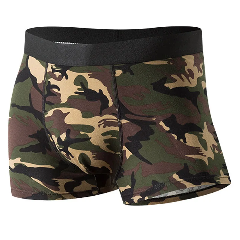 5PCS/ lot Boxer Homme Men Underwear Boxer for Man UnderWear Shorts Men Panties Underpants Breathable Camouflage Comfort Cotton
