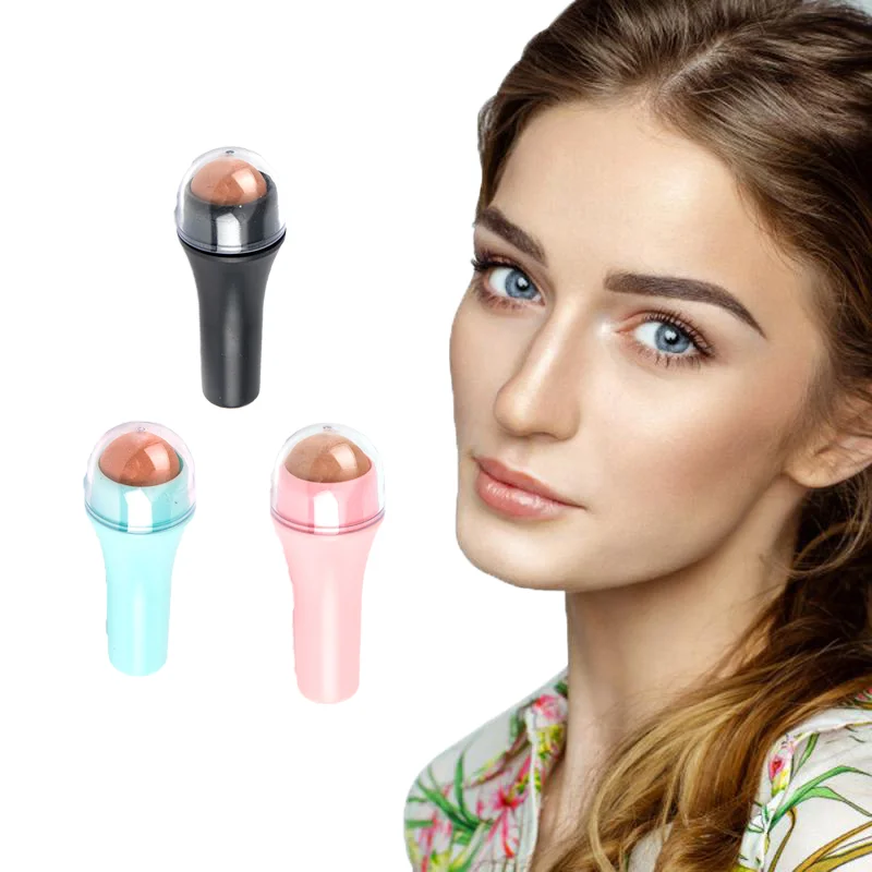

Face Volcanic Stone Oil Control Roller Mini Facial Roller Oil Control on The Go T-zone Oil Absodbing Reusable Skin Care Tool